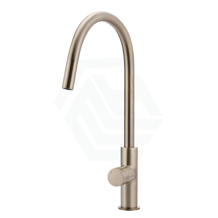 Meir Champagne Round Pinless Piccola 360¡ã Swivel Pull Out Kitchen Mixer Tap Sink Mixers