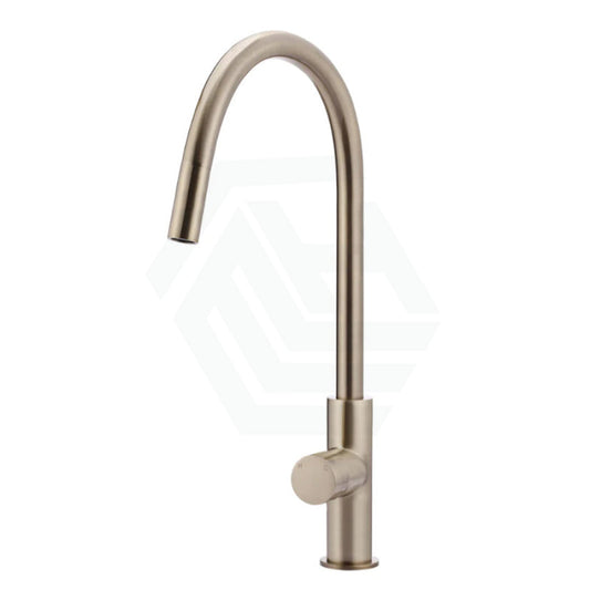 Meir Champagne Round Pinless Piccola 360¡Ã Swivel Pull Out Kitchen Mixer Tap Sink Mixers