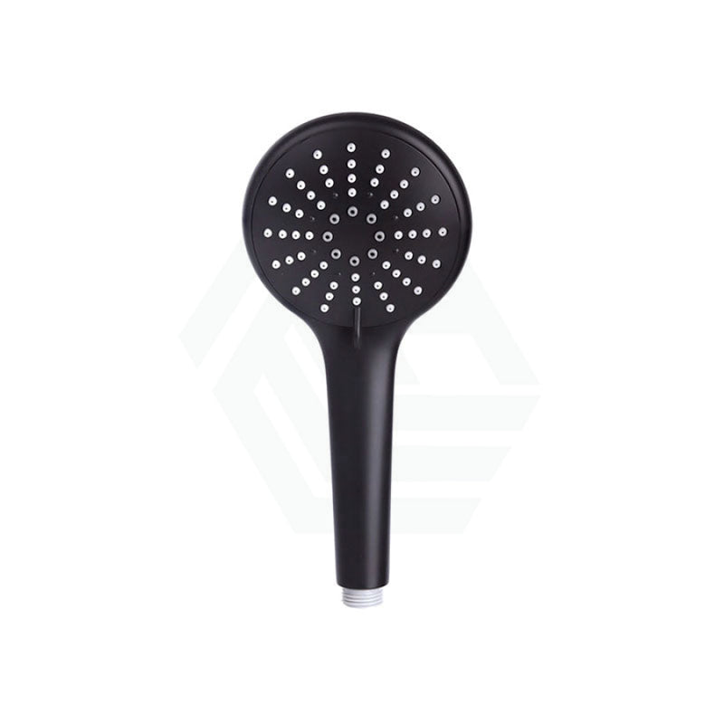 Meir Matt Black Round Hand Held Shower Solid Brass 3 Functions Handheld Showers