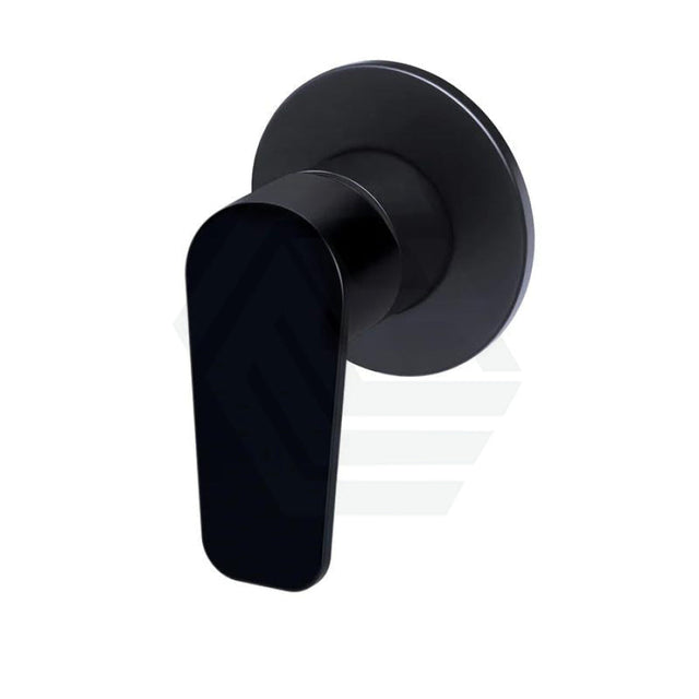 Meir Matt Black Round Wall Mixer Paddle Handle Trim Kit Only Mixers