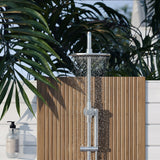 Meir Outdoor Round Twin Shower Stainless Steel 316 Chrome Showers