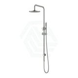 Meir Outdoor Round Twin Shower Stainless Steel 316 Chrome Outdoor Bathware