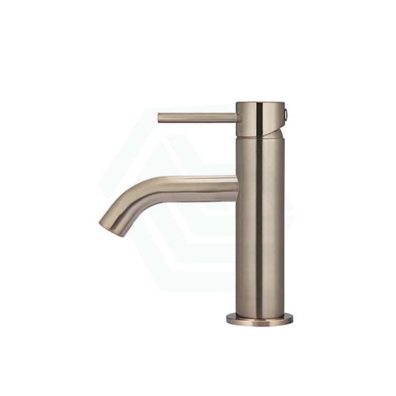 Meir Piccola Champagne Short Basin Mixer Tap Solid Brass Mixers