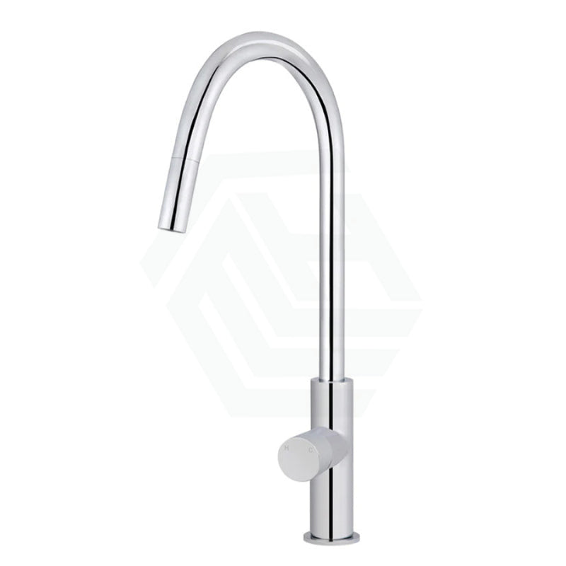 Meir Polished Chrome Round Pinless Piccola 360¡ã Swivel Pull Out Kitchen Mixer Tap Sink Mixers