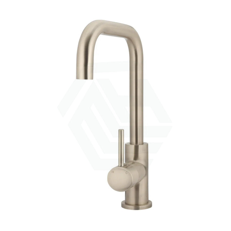 Meir Round Champagne Solid Brass 360° Swivel Kitchen Mixer Tap Sink Mixers