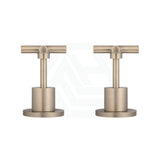 Meir Round Cross Handle Jumper Valve Wall Top Assemblies Champagne