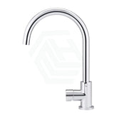 Meir Round Gooseneck 360¡ã Swivel Kitchen Mixer Tap With Pinless Handle Polished Chrome Sink Mixers