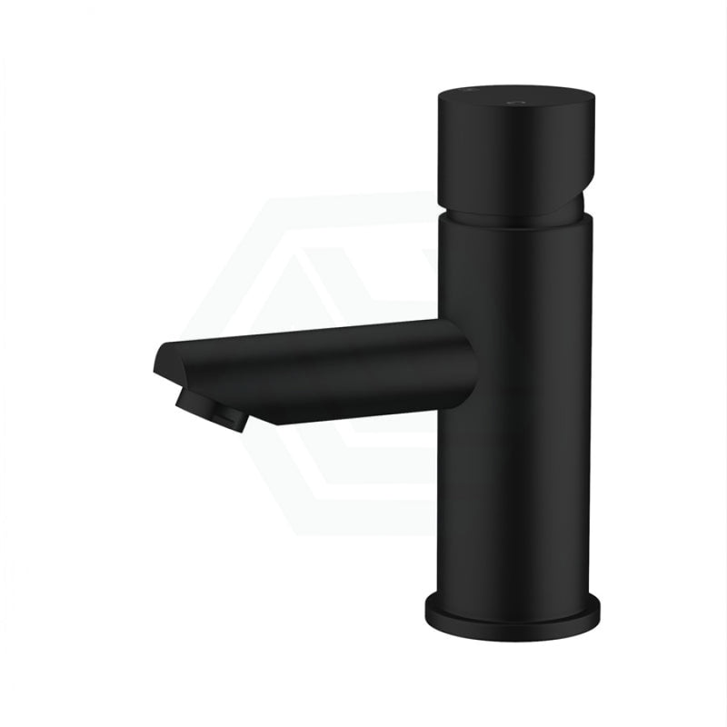 Meir Round Pinless Basin Mixer Matte Black Short Mixers