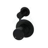 Meir Round Pinless Diverter Mixer Matte Black Wall Mixers With