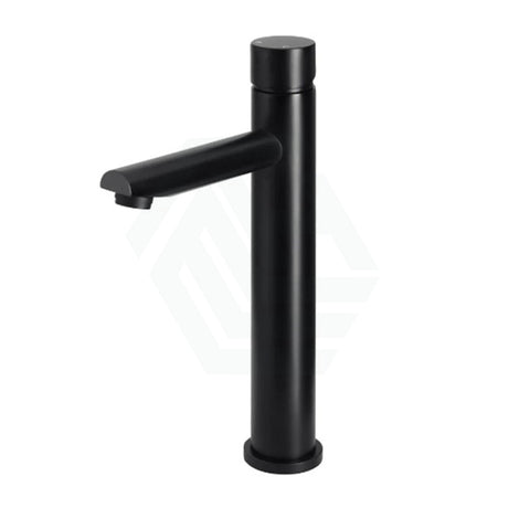 Meir Round Pinless Tall Basin Mixer Matte Black Mixers