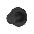 Meir Round Pinless Wall Mixer Matt Black Mixers