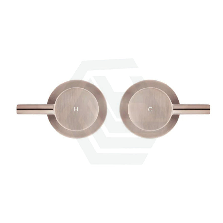 Meir Round Quarter Turn Wall Top Assemblies Champagne