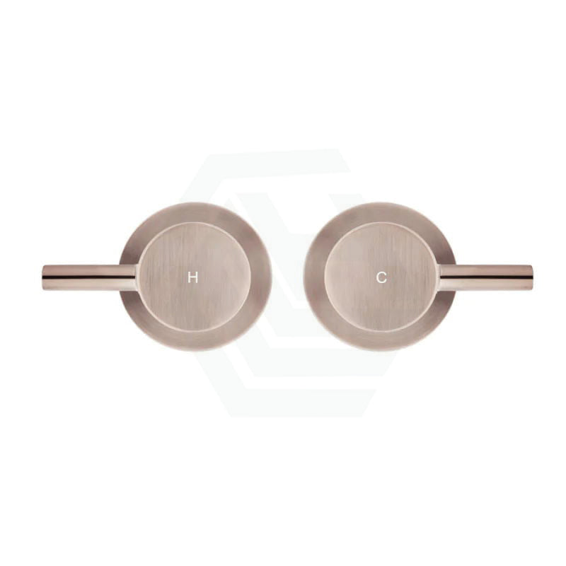 Meir Round Quarter Turn Wall Top Assemblies Champagne