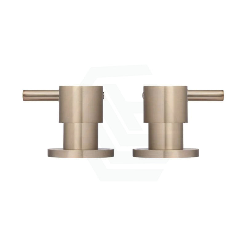 Meir Round Quarter Turn Wall Top Assemblies Champagne