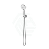 Meir Round Three Function Hand Shower On Fixed Bracket Polished Chrome Handheld Sets