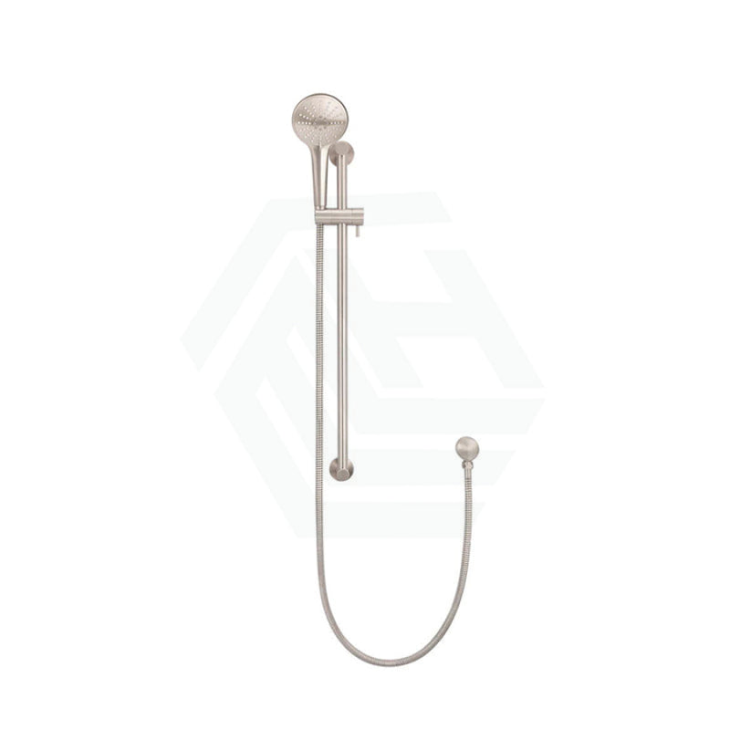 Meir Round Three Function Hand Shower On Rail Column Champagne With Handheld