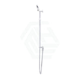 Meir Round Three Function Hand Shower On Rail Column Chrome With Handheld