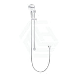 Meir Round Three Function Hand Shower On Rail Column Chrome With Handheld