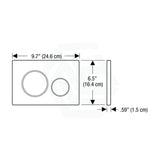 N#3(Nickel) Meir Geberit Inwall Cistern Button For Sigma 21 Dual Flush Plate Brushed Nickel Toilets