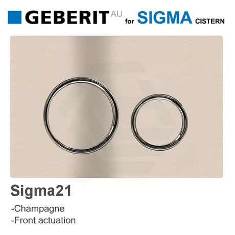 Meir Geberit Inwall Cistern Button For Sigma 21 Dual Flush Plate Champagne Toilets Push Buttons