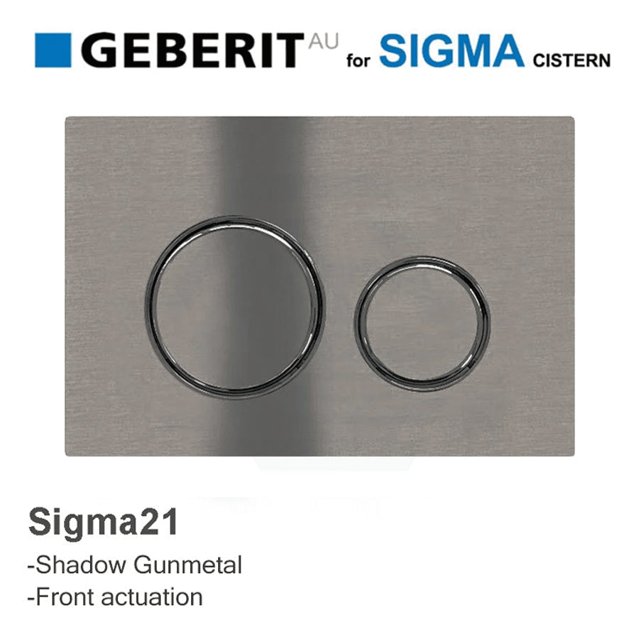 M#3(Gunmetal Grey) Meir Geberit Inwall Cistern Button For Sigma 21 Dual Flush Plate Shadow Toilets