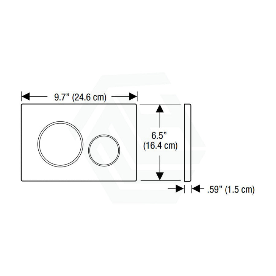 M#3(Gunmetal Grey) Meir Geberit Inwall Cistern Button For Sigma 21 Dual Flush Plate Shadow Toilets