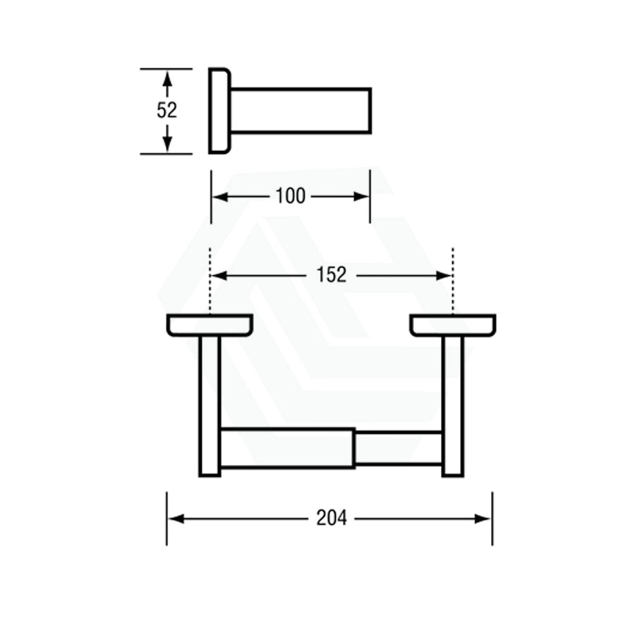 Metlam Single Toilet Roll Holder Designer Black Stainless Steel Paper Holders