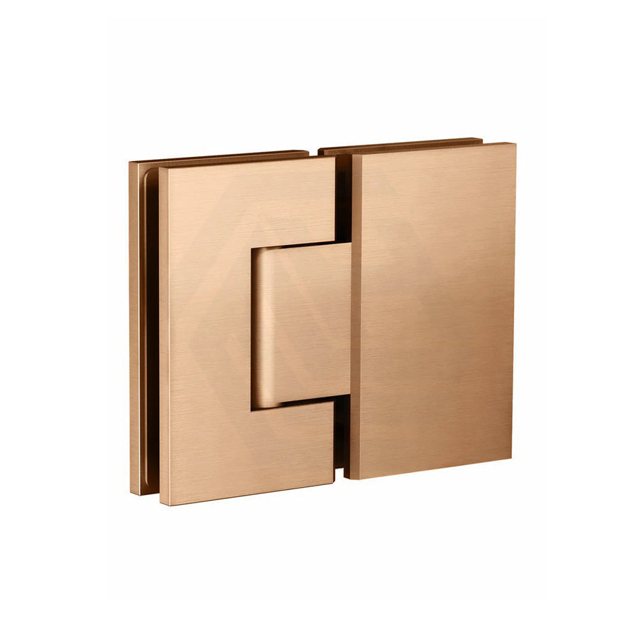 Meir Glass To Shower Door Hinge Solid Brass Pvd Lustre Bronze