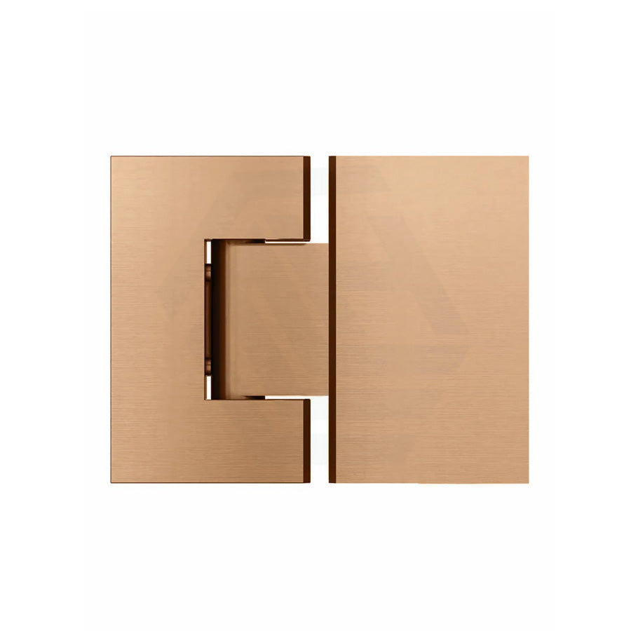 Meir Glass To Shower Door Hinge Solid Brass Pvd Lustre Bronze