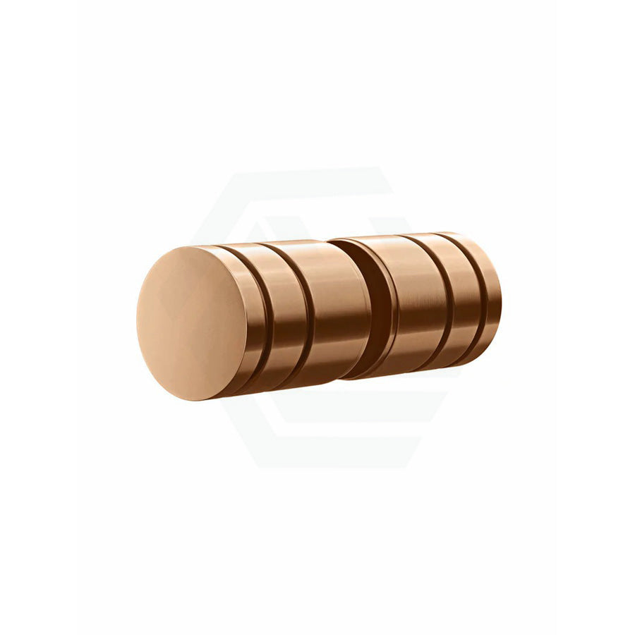 Meir Shower Door Round Handle Solid Brass Pvd Lustre Bronze Handles