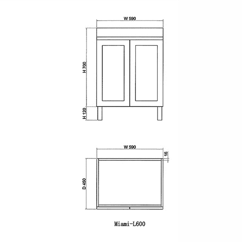 600-1500Mm Boston Plywood Freestanding With Legs Bathroom Vanity Concrete Grey Shaker Style Left /