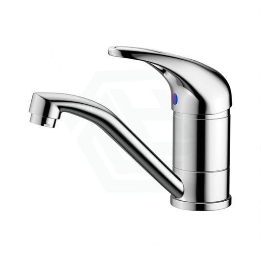 Mina Chrome Hollow-Out Handle Swivel Basin Mixer Short Mixers