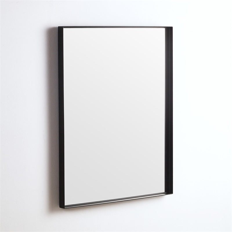 450/600/750/900/1200Mm Bathroom Black Framed Square Mirror Wall Mounted Mirrors