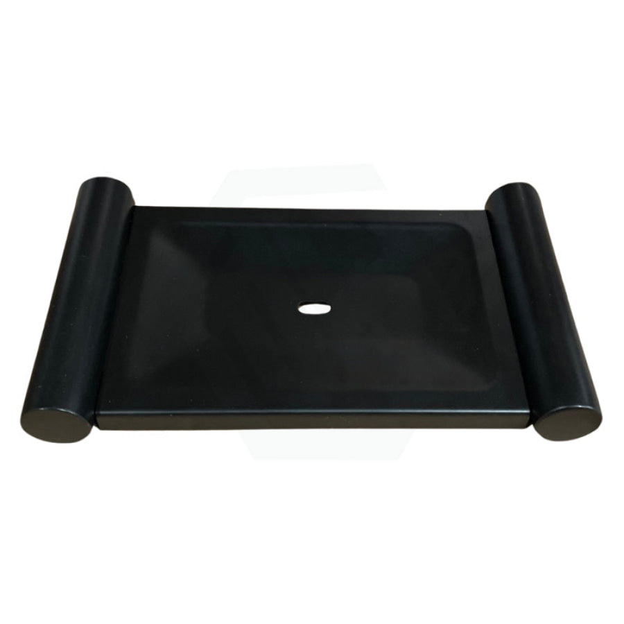 Metlam Stainless Steel Soap Dish Designer Matt Black Dishes