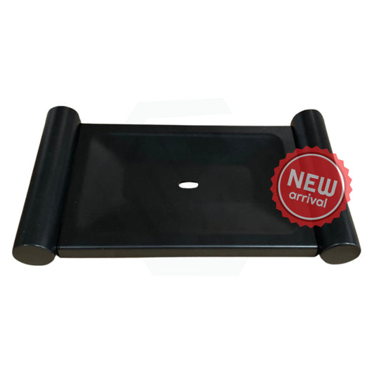 Metlam Stainless Steel Soap Dish Designer Matt Black Dishes