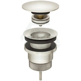 N#3(Nickel) Meir 32/40Mm Universal Brass Pop Up Waste Pvd Brushed Nickel With Or Without Overflow