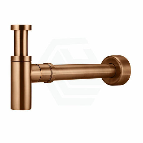 Meir Pvd Lustre Bronze Round Bottle Trap For 32Mm Basin Waste 40Mm Outlet Solid Brass Traps