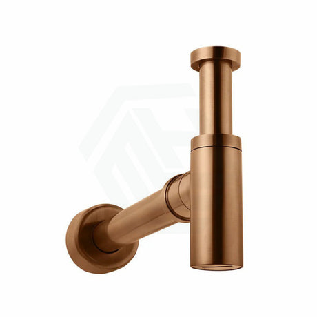 Meir Pvd Lustre Bronze Round Bottle Trap For 32Mm Basin Waste 40Mm Outlet Solid Brass Traps