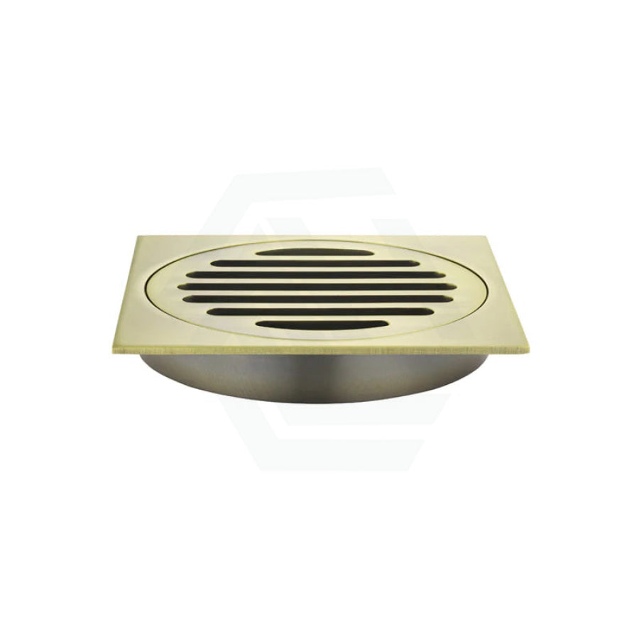 Meir Square Brass Floor Grate Shower Drain 100Mm Outlet Variant Colour Available Wastes