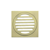 Meir Square Brass Floor Grate Shower Drain 100Mm Outlet Variant Colour Available Wastes