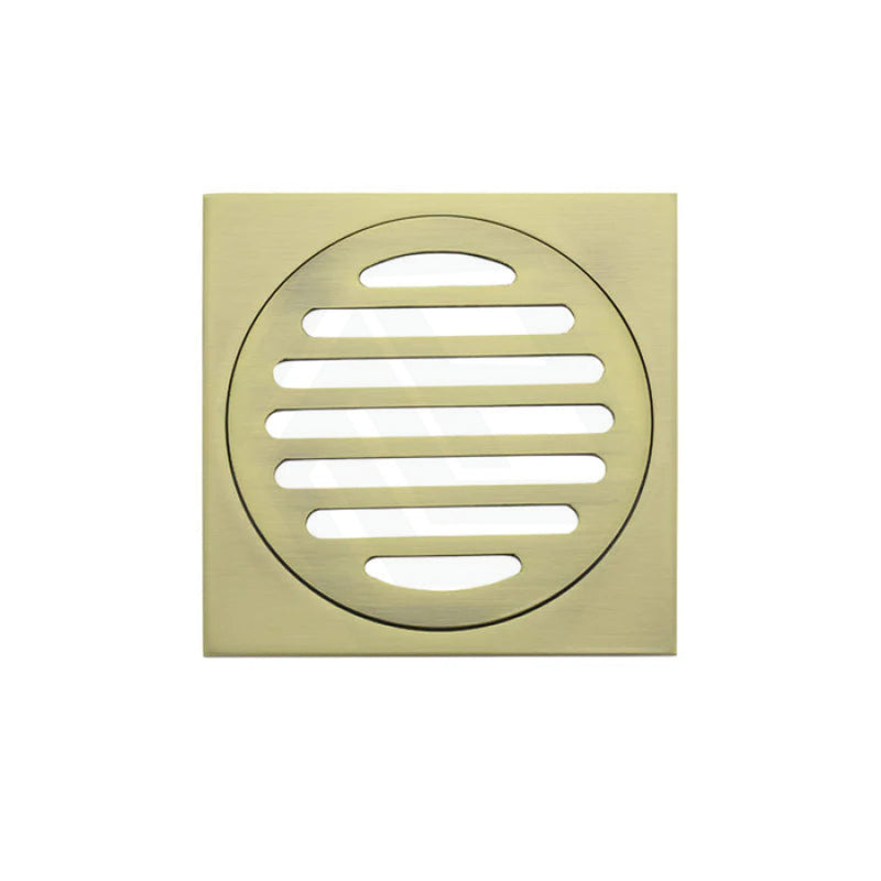 Meir Square Brass Floor Grate Shower Drain 100Mm Outlet Variant Colour Available Wastes