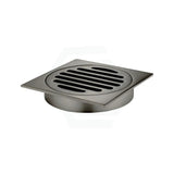 Meir Square Brass Floor Grate Shower Drain 100Mm Outlet Variant Colour Available Gunmetal Grey