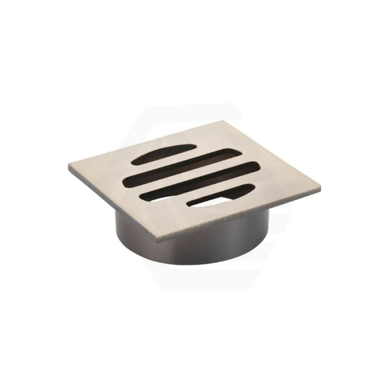 Meir Square Brass Floor Grate Shower Drain 50Mm Outlet Variant Colour Available Champagne Wastes