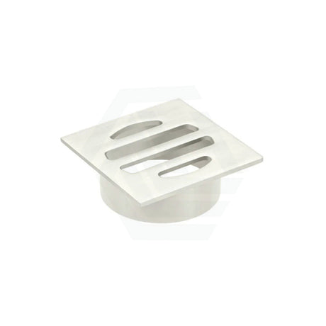 Meir Square Brass Floor Grate Shower Drain 50Mm Outlet Variant Colour Available N#3(Nickel) Wastes