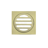 Meir Square Brass Floor Grate Shower Drain 80Mm Outlet Variant Colour Available Wastes