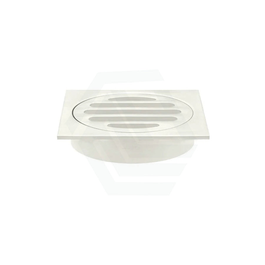 Meir Square Brass Floor Grate Shower Drain 80Mm Outlet Variant Colour Available Wastes