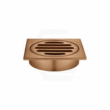 Meir Square Pvd Lustre Bronze Brass Floor Grate Shower Drain 80Mm Outlet Wastes