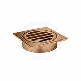 Meir Square Pvd Lustre Bronze Brass Floor Grate Shower Drain 80Mm Outlet Wastes