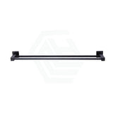 Meir 600Mm Matt Black Square Double Towel Rail Wall Mounted Brass Rails