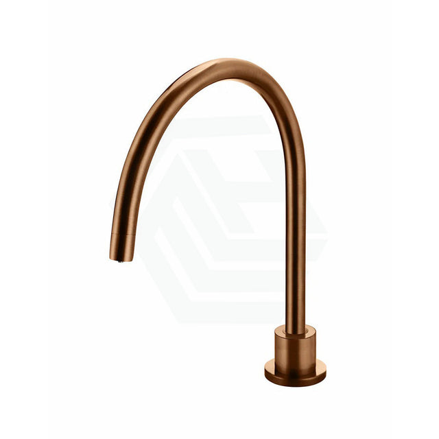 Meir Lustre Bronze Round Gooseneck High-Rise Swivel Hob Spout Basin/Bath Outlet Water Spouts